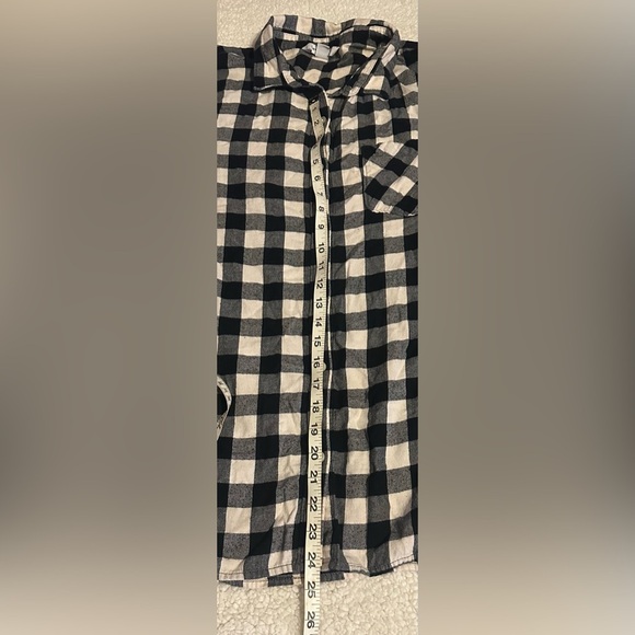 Old Navy Women’s Tunic Button Down Long Sleeve Plaid Shirt Size XL - Picture 11 of 11